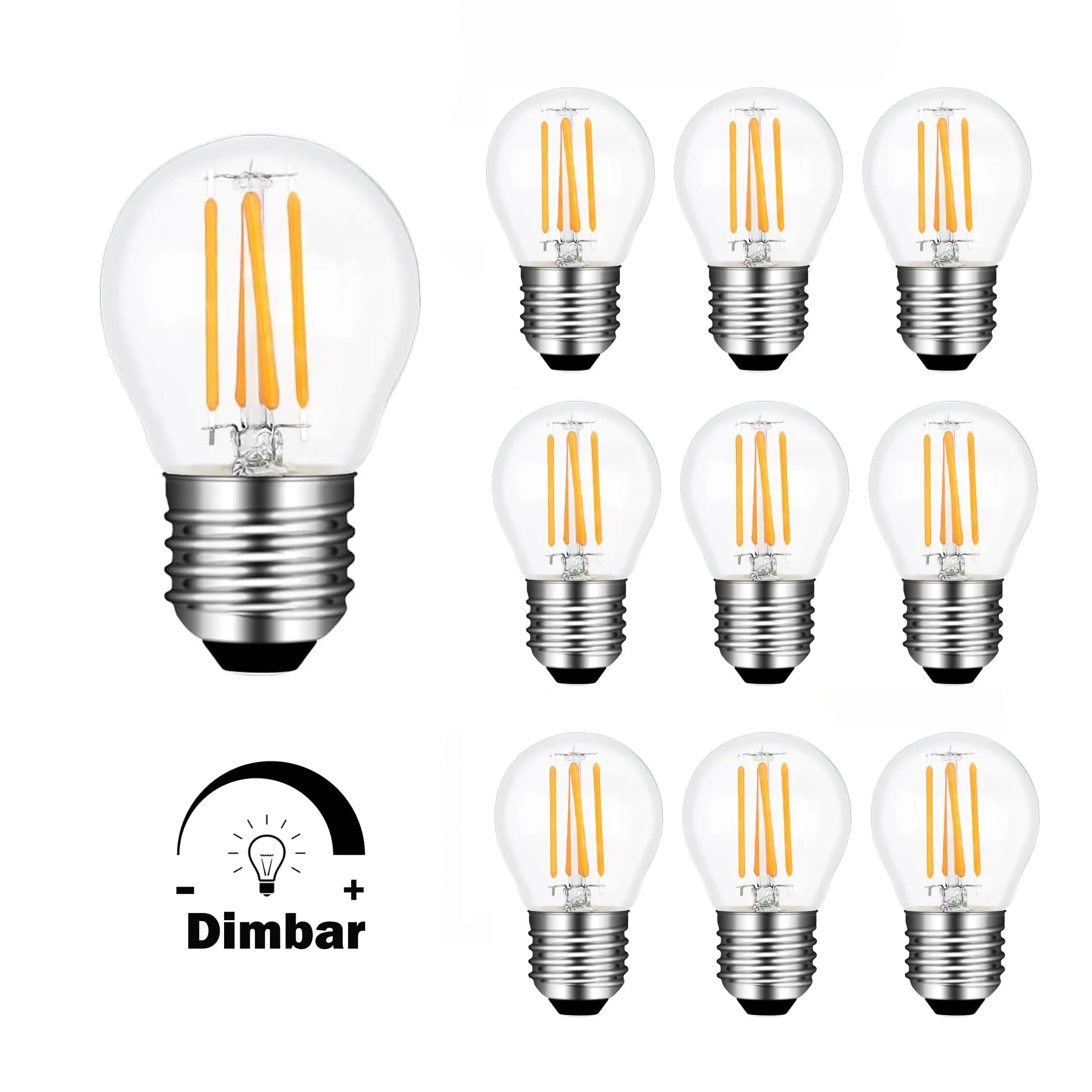 E27 G45 4W dimbar